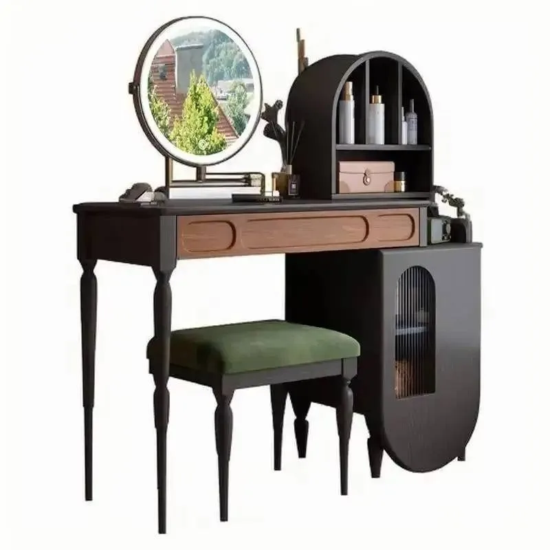 +Organizer Black Vanity Table  - đánh giá và giá Beauty Makeup Vanity Set