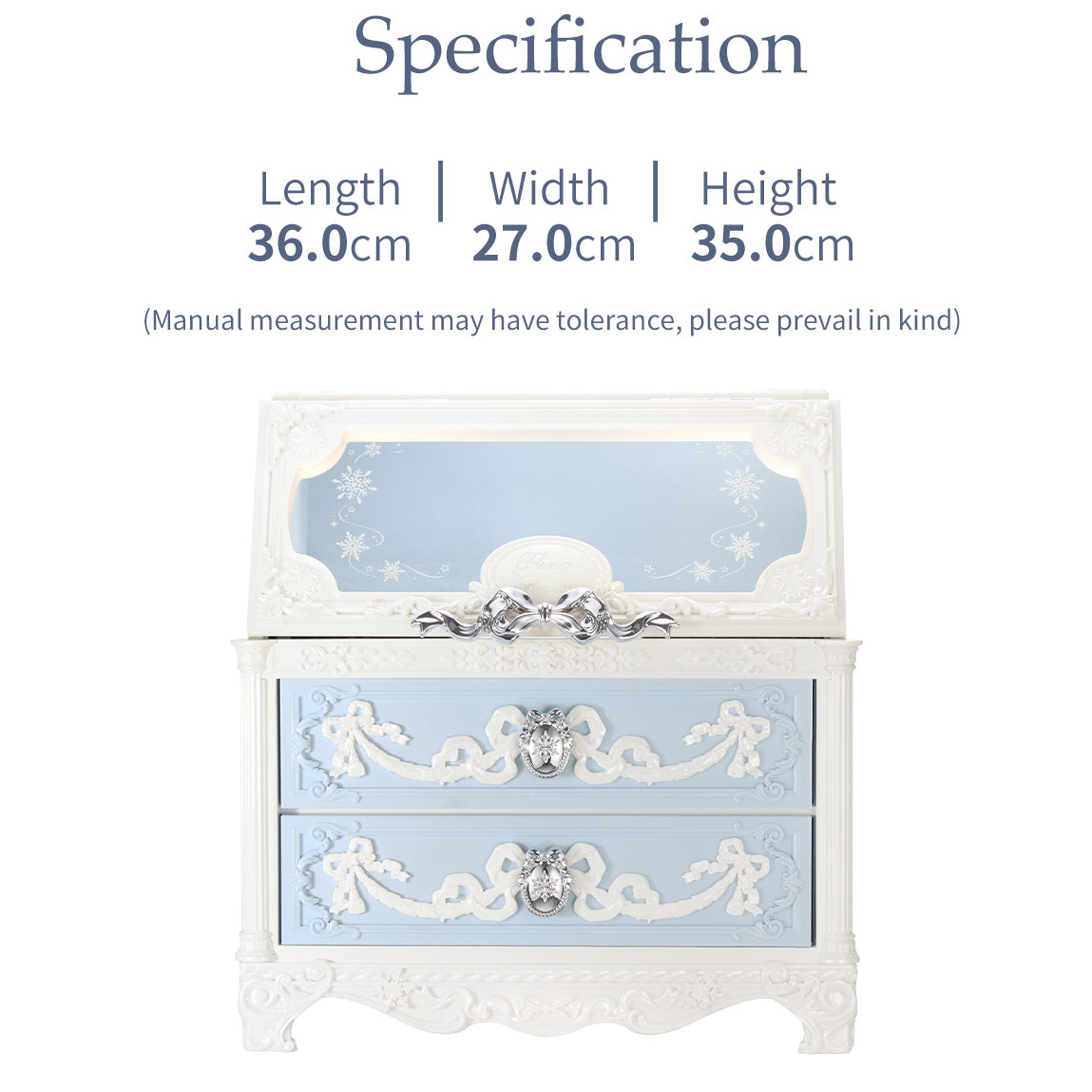 Flower Knows Snow Ballet Stora - đánh giá và giá Beauty Makeup Vanity Set