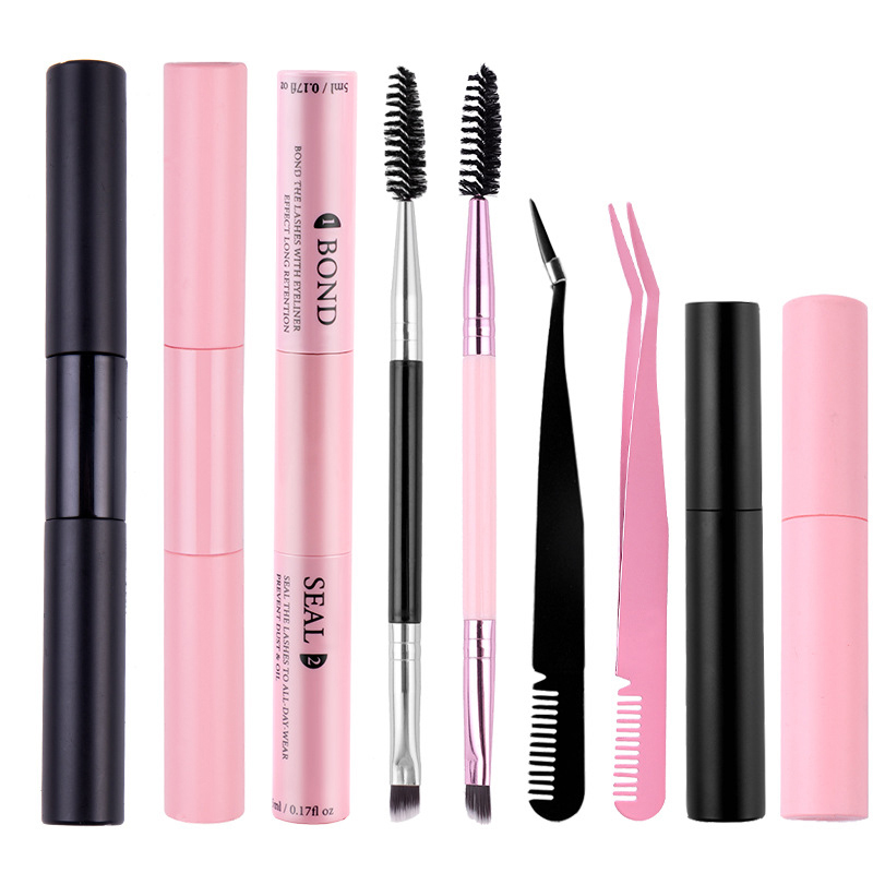 Double Ended Eyelash Bond And  - đánh giá và giá Waterproof Mascara Wand