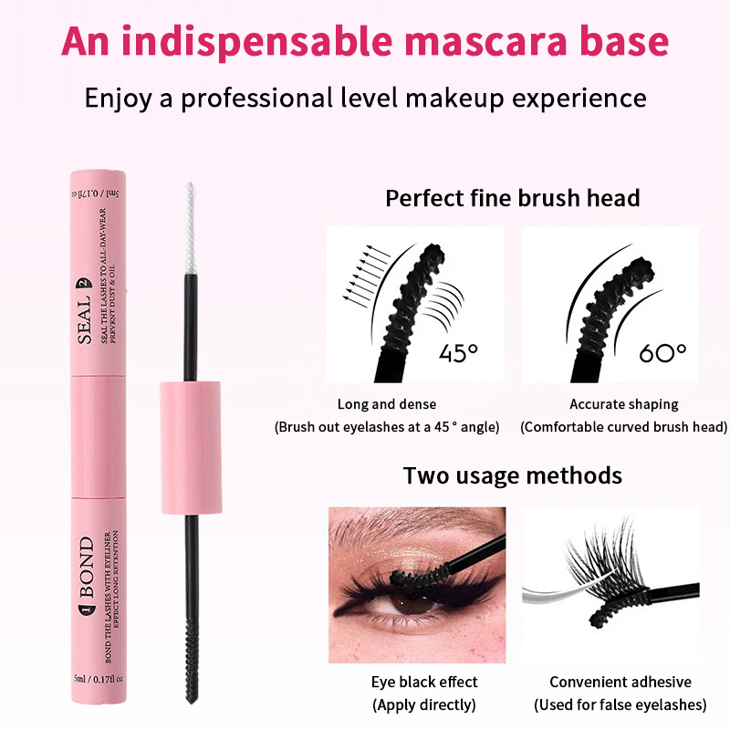 Double Ended Eyelash Bond And  - đánh giá và giá Waterproof Mascara Wand