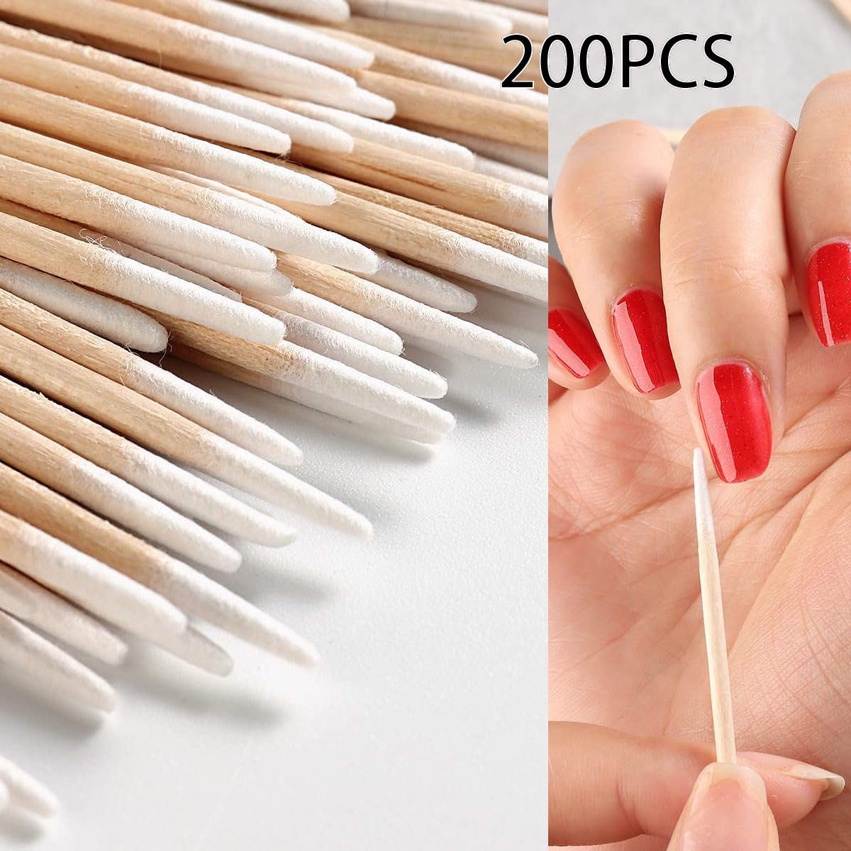 200pcs Nails Art Wood Cotton S - đánh giá và giá Contour Palette Stick